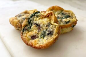 spinach mushroom cups breakfast recipe